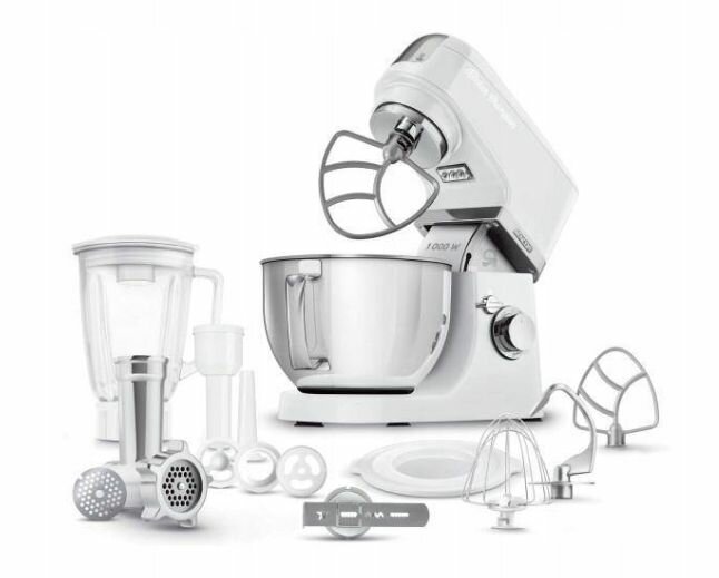 Планетарный кухонный комбайн Sencor Stand Mixer STM 6350WH 1000 Вт, белый