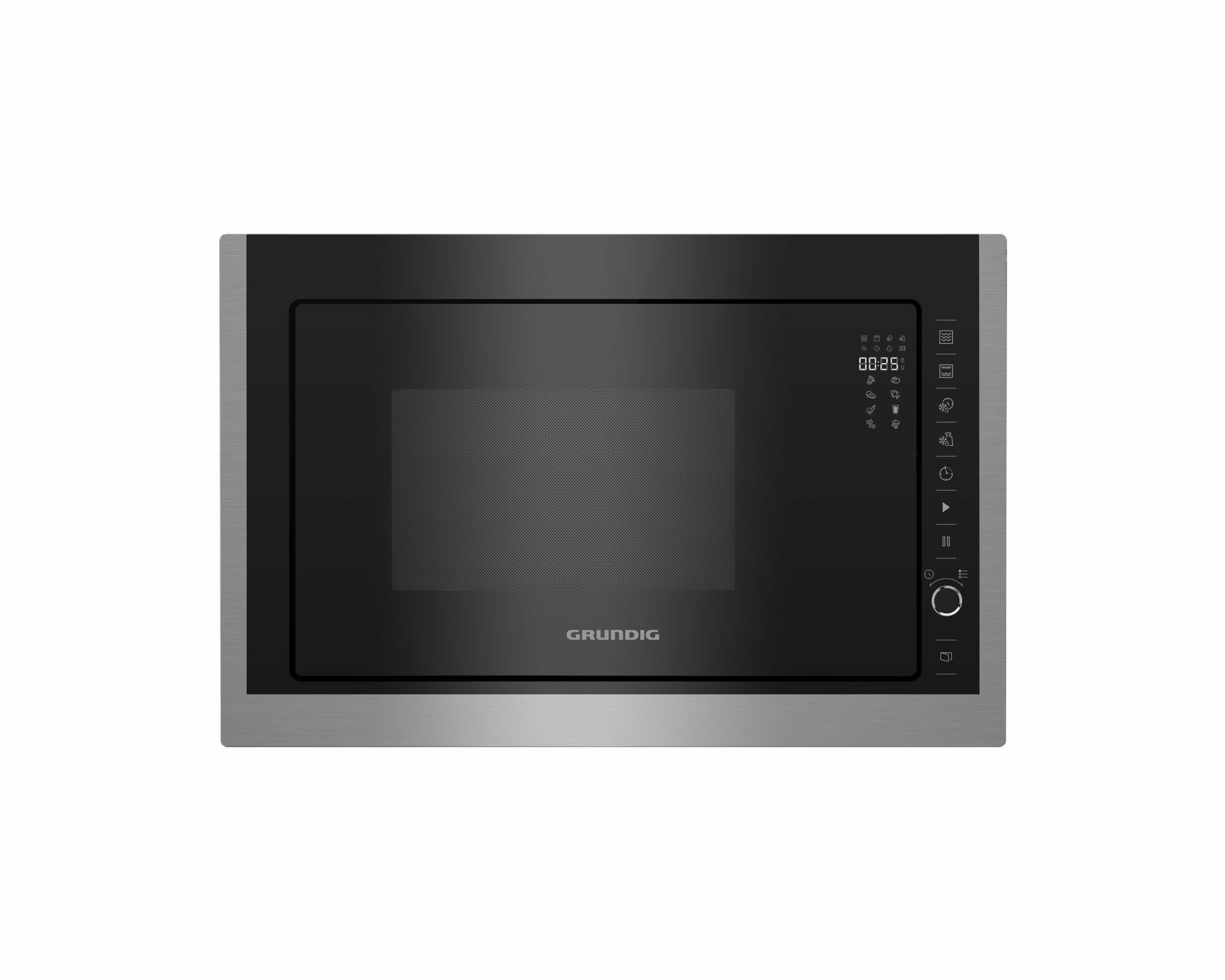 Встраиваемая микроволновая печь Grundig GMI 11311 X, 25 л, серебристый — фото 1