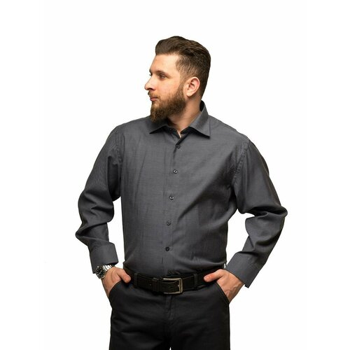 фото Рубашка imperator, размер 46/s/178-186/39 ворот, серый