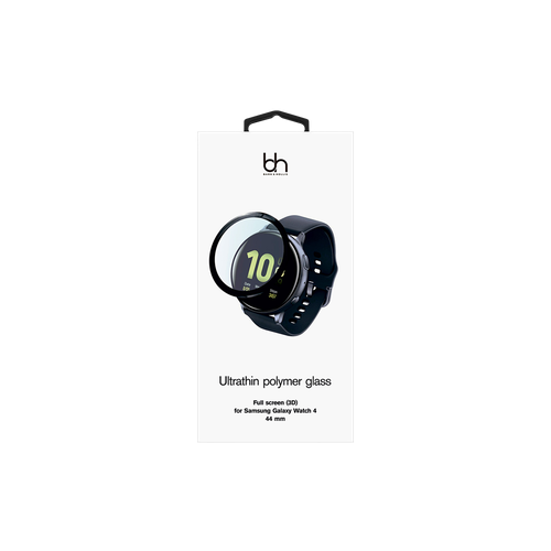 Ультратонкое полимерное стекло Barn&Hollis Samsung Galaxy Watch 4/5/6 (44mm) (3D), черный умные часы samsung galaxy watch 5 44mm bt silver sm r910nzsa