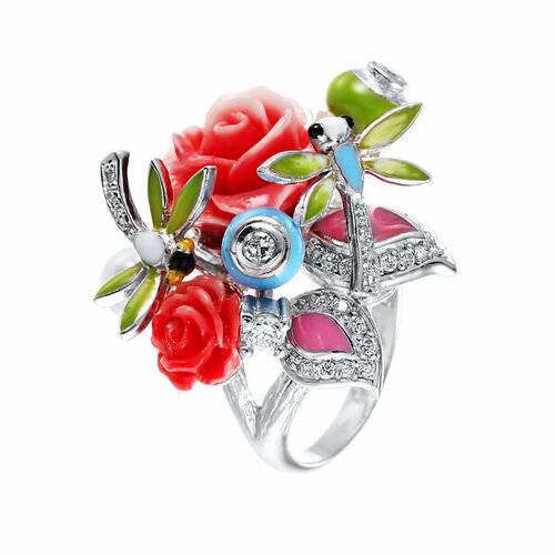 фото Кольцо element47, серебро, 925 проба, размер 17.25