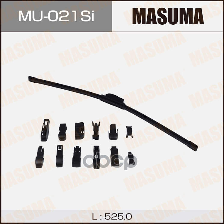 Стеклоочиститель Силикон Крюк (525Мм) Universal Masuma арт. MU-021Si