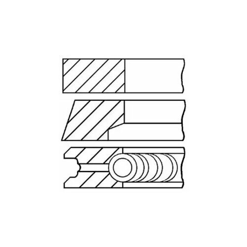Кольца поршневые d93x1.2x1.5x3.5 std goetze engine 0813880000