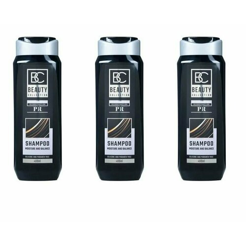 Beauty collection Шампунь увлажнение и баланс, 400 мл, 3 шт