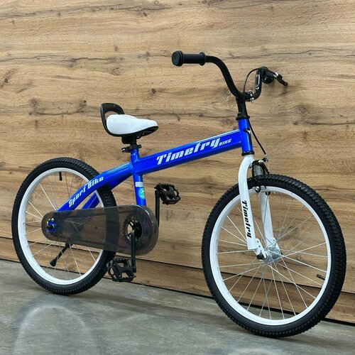 фото Детский велосипед timetry tt5029, 20-дюймовые колеса, скорость 1, синий time try