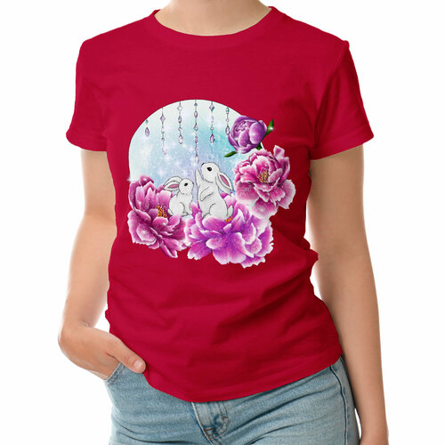 фото Футболка roly, размер l, красный