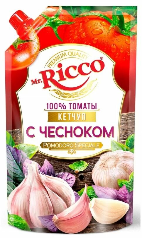 Mr.Ricco Кетчуп С чесноком, 300 г