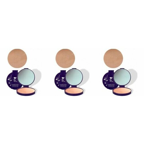 Alex Horse Пудра компактная на рисовой основе с зеркалом, тон 03 , 3 шт