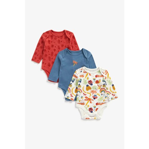 комбинезон mothercare комплект из 3 шт размер 86 мультиколор Боди mothercare, комплект из 3 шт., размер 86, мультиколор