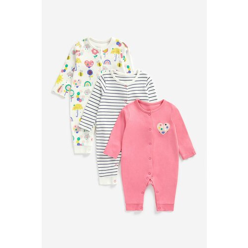 фото Комбинезон mothercare, комплект из 3 шт., размер 62, мультиколор