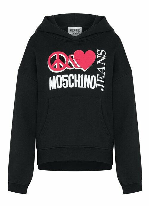 Толстовка MOSCHINO JEANS, размер M, черный