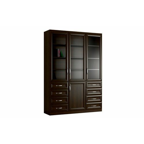 Книжный шкаф Библиограф-3 9 Венге 120x40x240 32390₽