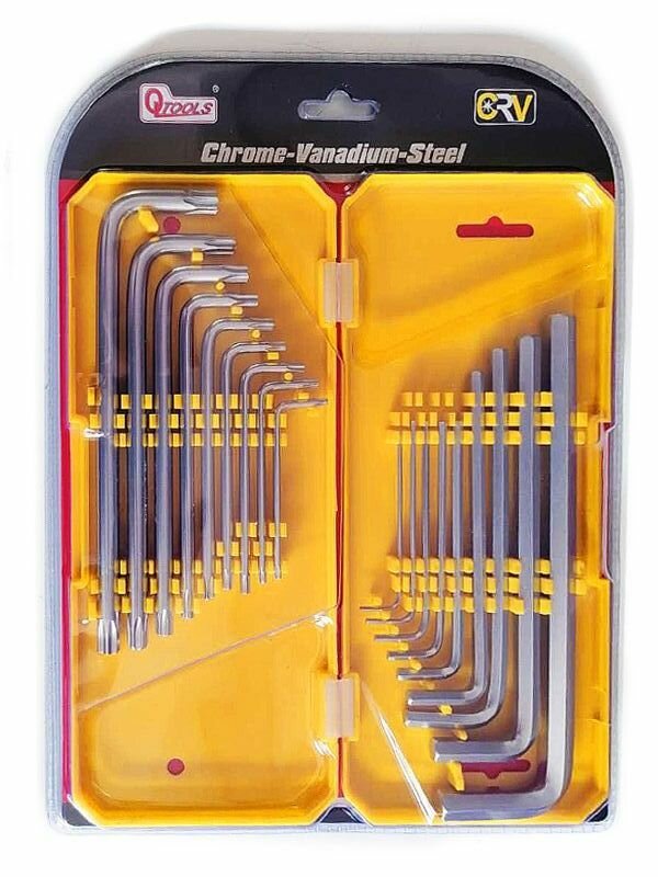 фото Набор ключей HEX 1.5-10, TorX 1.5-10 имбусовых шестигранных, 20 предметов