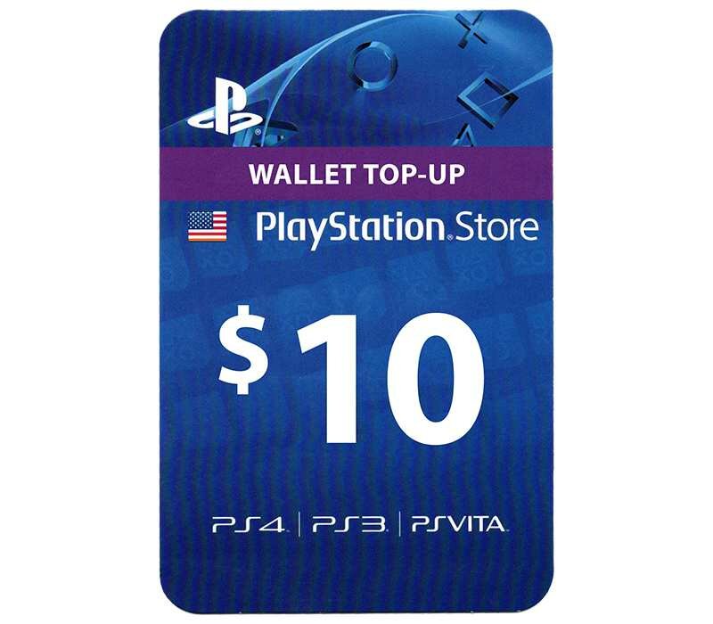Пополнение счета PlayStation Store 10 USD (Ключ активации; Регион активации РФ)