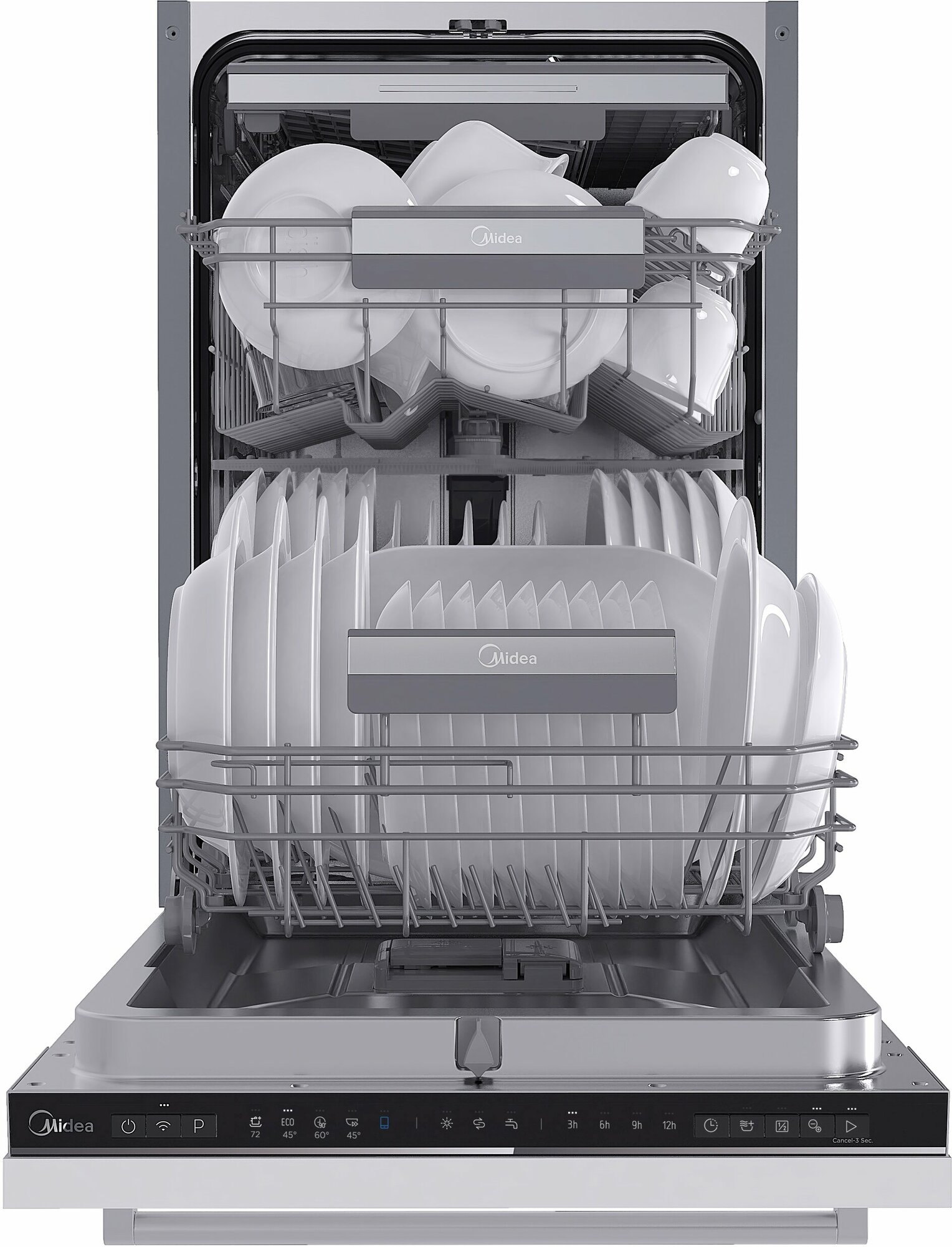 Встраиваемая посудомоечная машина Midea MID45S160i, серебристый