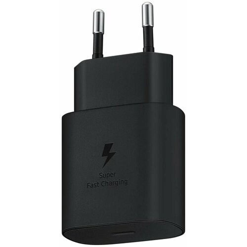 сетевое зарядное устройство samsung ta220nbegru usb t c fast charging 35w черный eac Сетевое зарядное устройство Samsung 25W Type C с кабелем Black (EP-TA800XBEGWW)