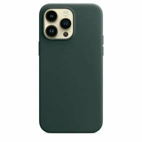 Силиконовый чехол Silicone Case MagSafe для iPhone 12/12 Pro -Зеленый