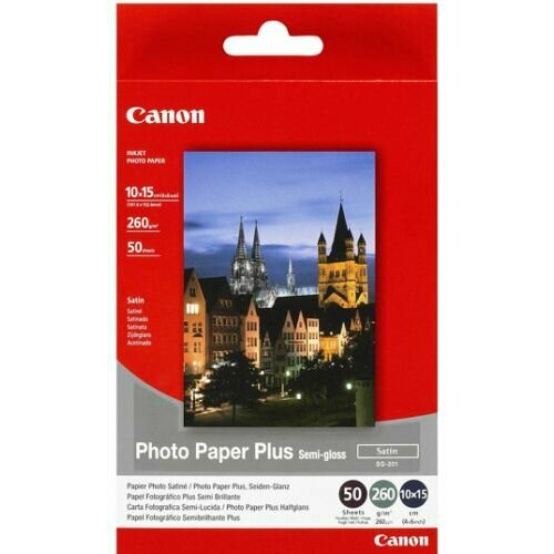 Бумага Canon SG-201 10x15 1686B015 полуглянцевая 260г/м2,50 л