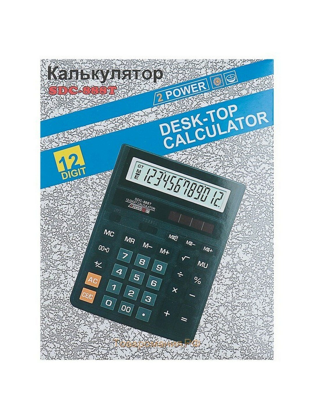 Калькулятор настольный 12-разрядный SDC-888T