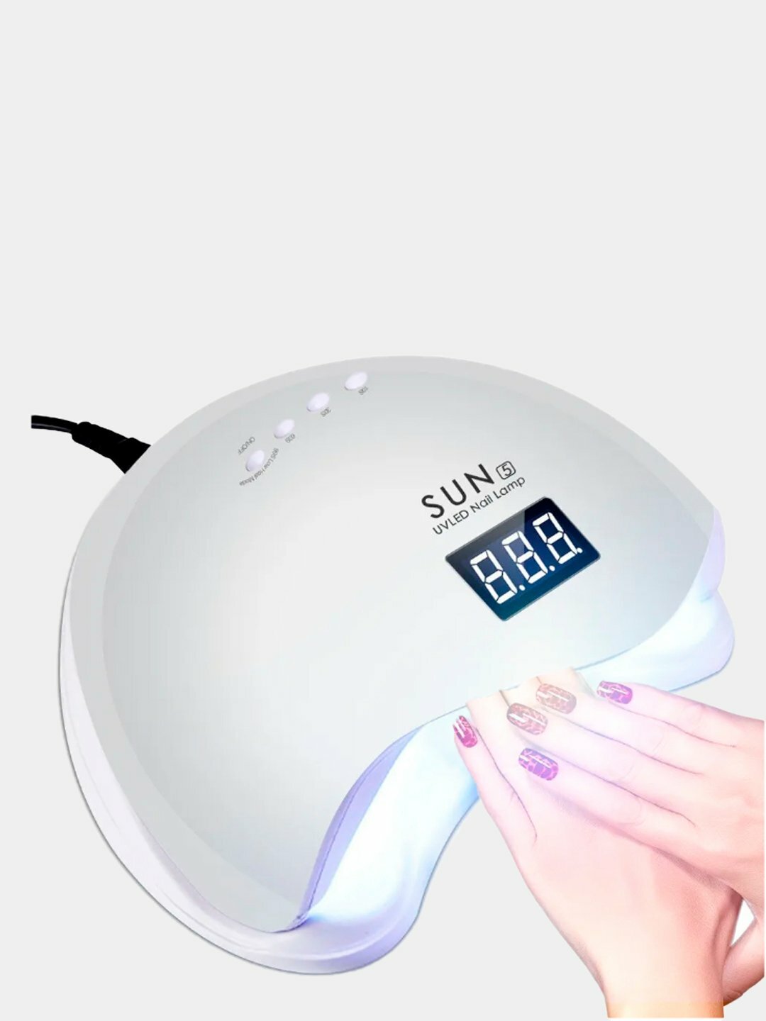 SUN Лампа для сушки ногтей 5, 48 Вт, LED-UV белый