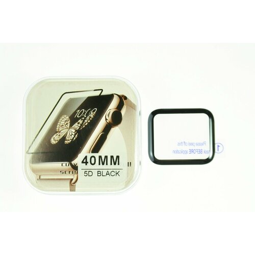 Защитное бронь стекло для Apple Watch 40мм 5D Full Glue премиум 3d 5d full glue полноэкранное безосколочное защитное стекло mofi с усиленным олеофобным слоем для google pixel 3 xl черный