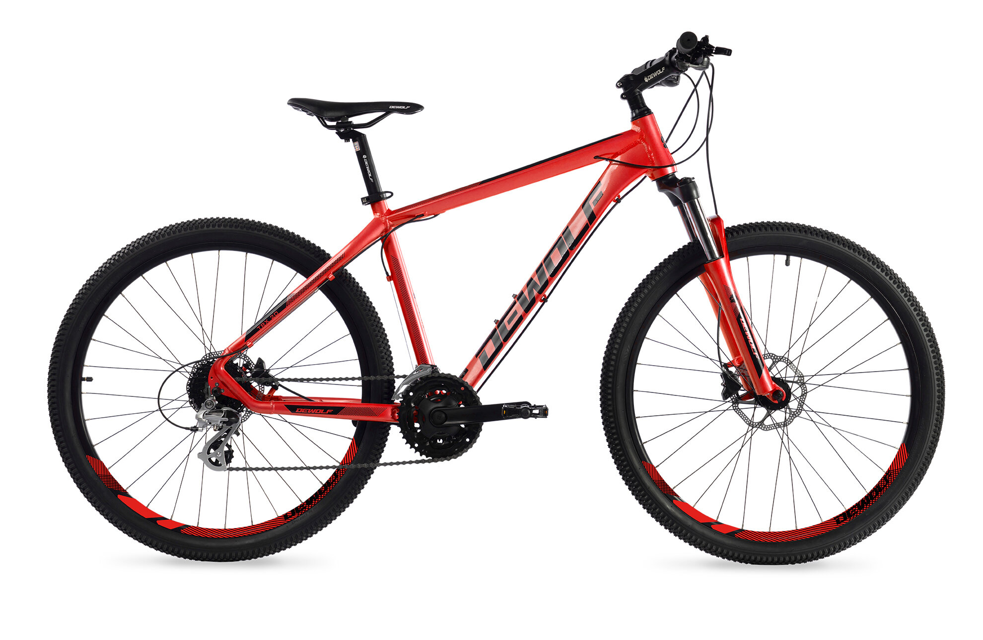 DEWOLF TRX 20 Велосипед горный хардтейл 27,5 neon flame red/black/red; 18; DWF2227520018