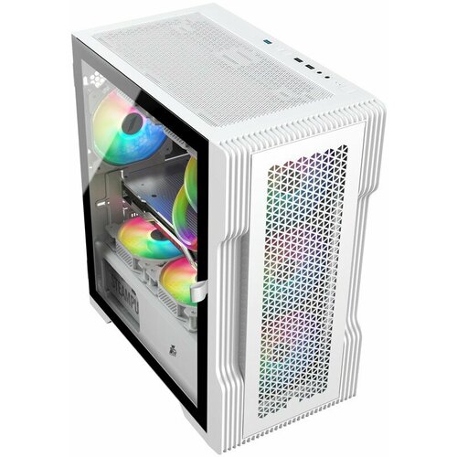 1stplayer корпус 1stplayer trilobite t3 argb white matx 4x 120mm argb fans inc t3 wh 4f2 w ap Корпус 1STPLAYER TRILOBITE T3-G ARGB White / mATX / 4x 120mm ARGB fans inc. / T3-G-WH-4F2-W(AP)