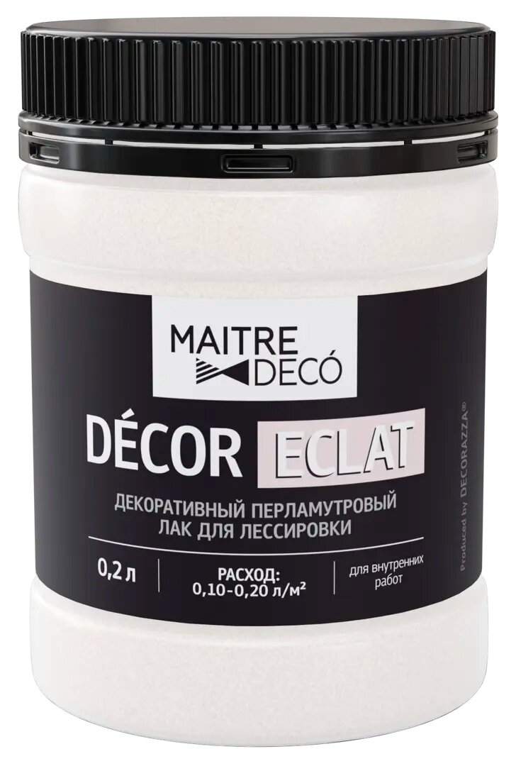 Лак перламутровый Maitre Deco Décor Eclat 0.2 л цвет жемчужный