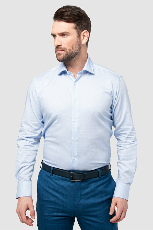 Рубашка KANZLER, размер 38, голубой