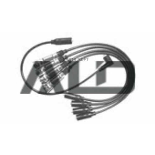 ALD A09049 компект проводов зажигания (черный сиикон) Audi A4 1.6 95-96