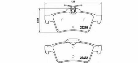 К-т колодок торм. Re Peug 508 10- Brembo P61110