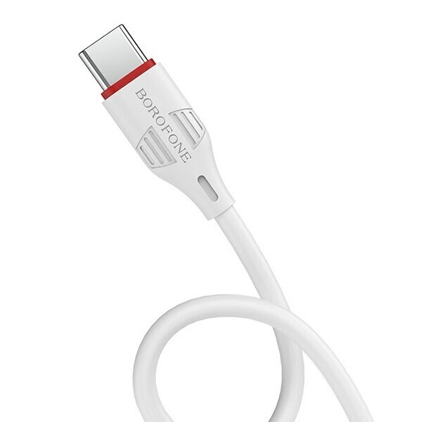 USB кабель BOROFONE BX17 Enjoy Type-C, 1м, PVC (белый)