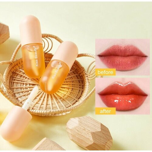 Увлажняющий блеск для увеличения объема губ Lip Plump Maximizer 2 шт блеск для увеличения губ со вкусом персика lip plump maximizer