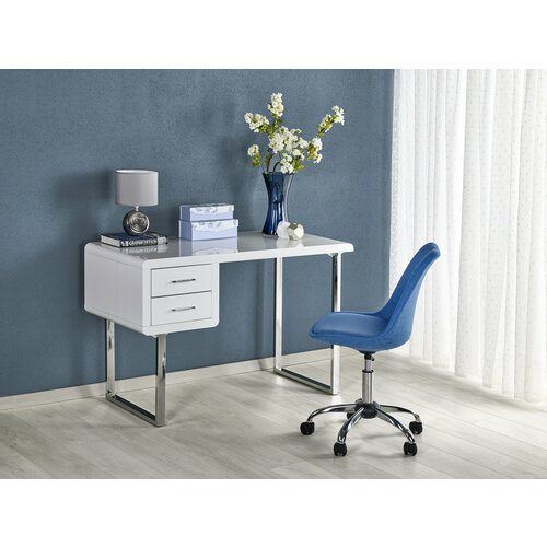 Стол письменный HALMAR B30, белый / хром