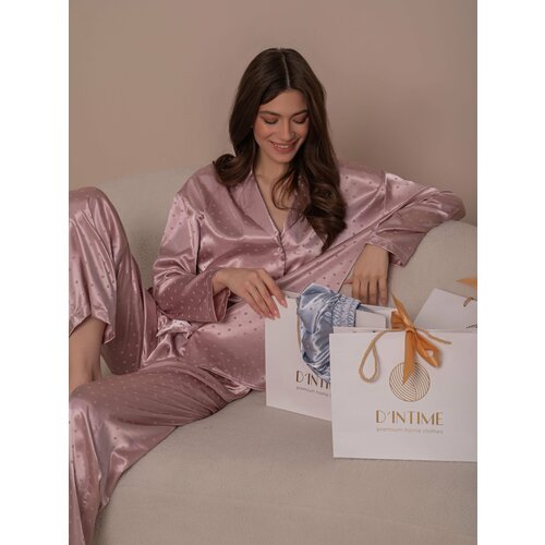 Пижама DINTIME, размер S, розовый