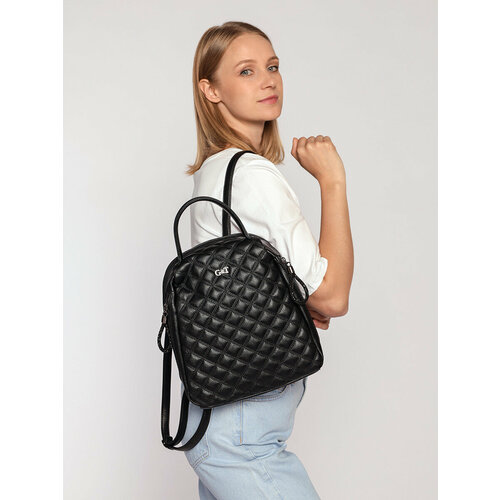 фото Рюкзак gilda tohetti 23.2-7807079, фактура зернистая, черный