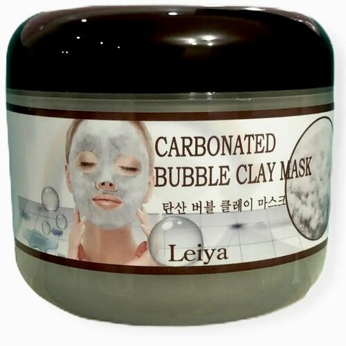 Маска для лица пузырьковая Leiya Bubble Clay mask 100мл bioaqua 2pcs lot little pig pigskin collagen nourishing mask carbonated bubble clay mask moisturizing brighten skin care set