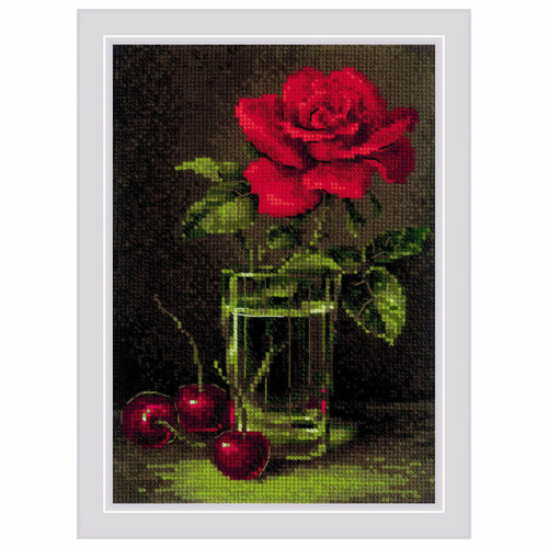 2123 Набор для вышивания Риолис 'Роза и черешня' 15*21 см набор для вышивания риолис 2123 роза и черешня