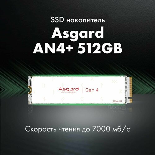 Asgard AN4 512ГБ M2 NVMe 575000₽