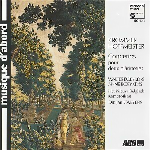 AUDIO CD Krommer & Hoffmeister & Boeykens & Caeyer: Krommer & Hoffmeister: Concertos for two clarinets