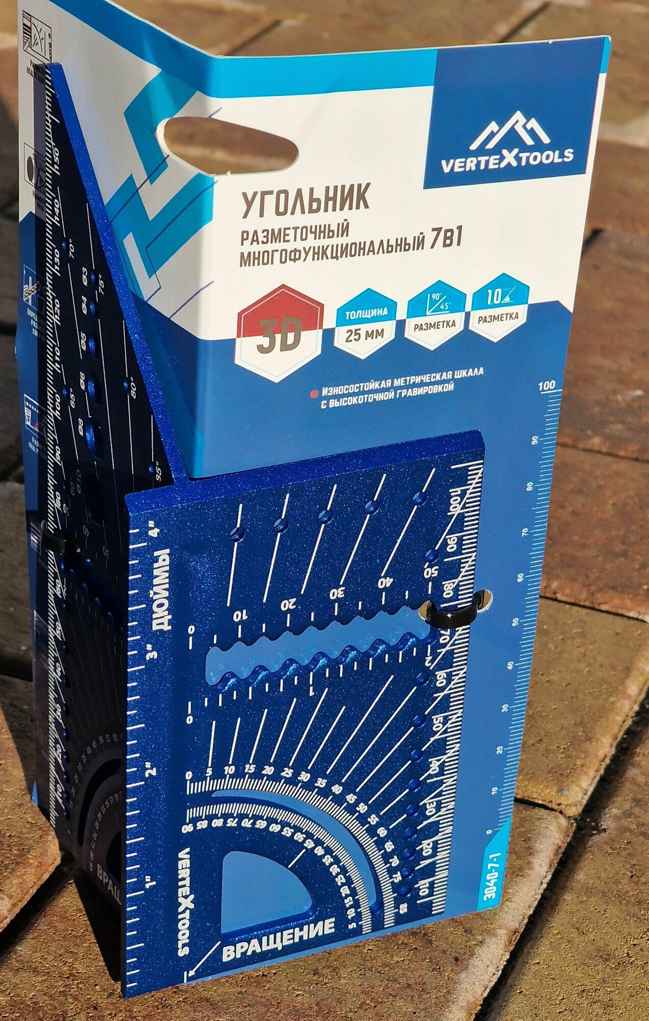 Угольник Vertextools 169 мм - фото №10