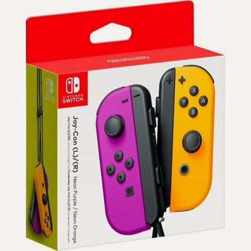 Изображение товара Набор из 2-х контроллеров Joy-Con Неоновый фиолетовый/Неоновый оранжевый Оригинал (Switch)