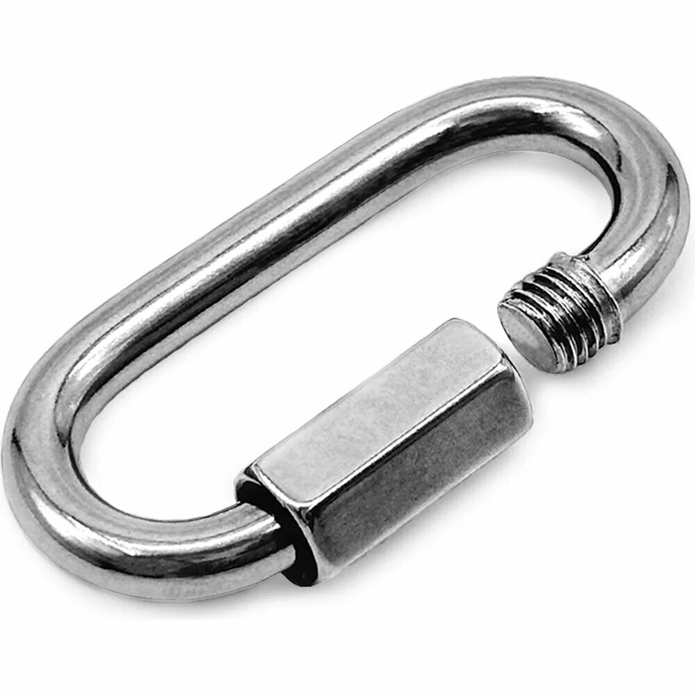 Нержавеющий карабин KREPFIELD 5 мм art 9077 а4 винтовой для соединения цепей 4 шт. 9077А4КАРАБИН5ММ-4