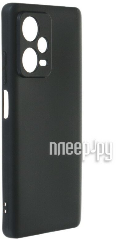 Силиконовый чехол для Xiaomi Redmi Note 12 Pro+ (5G) DF xiCase-82 (black) — фото 1