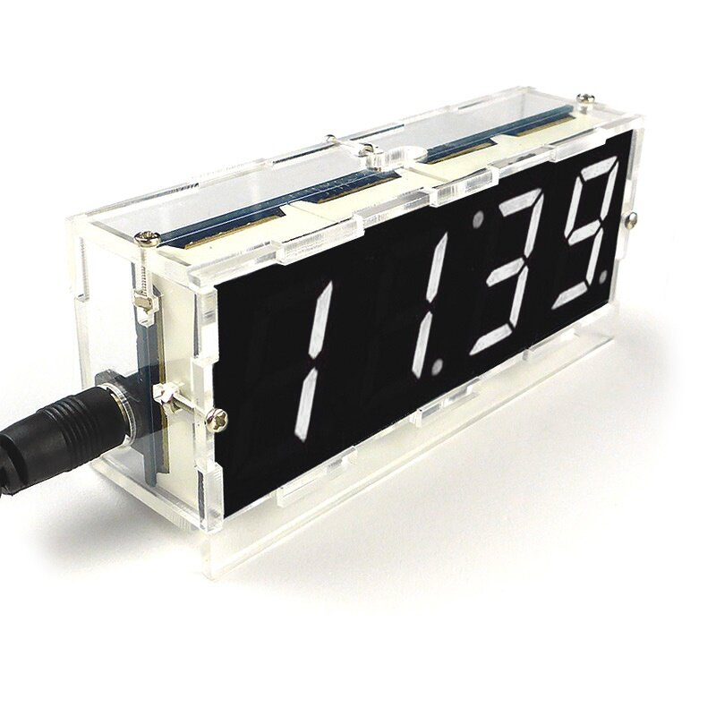 DIY HU-005W, Набор для сборки и пайки настольных часов
