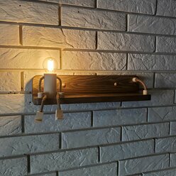 Полка - светильник ONEMAN SHELF WALNUT