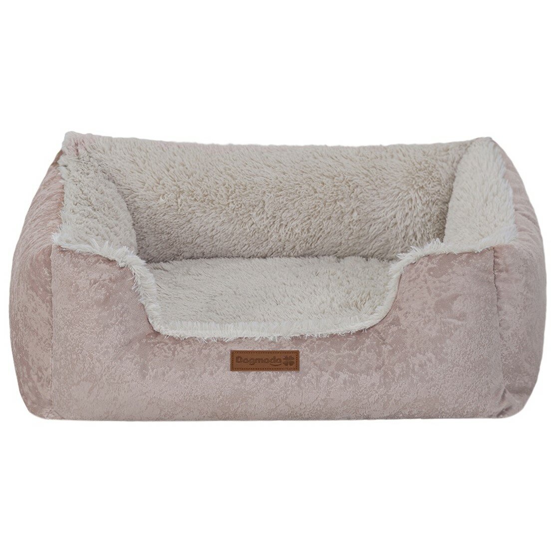 Лежак DogModa "Уют" для кошек и собак, со съемным чехлом 66х53х22см