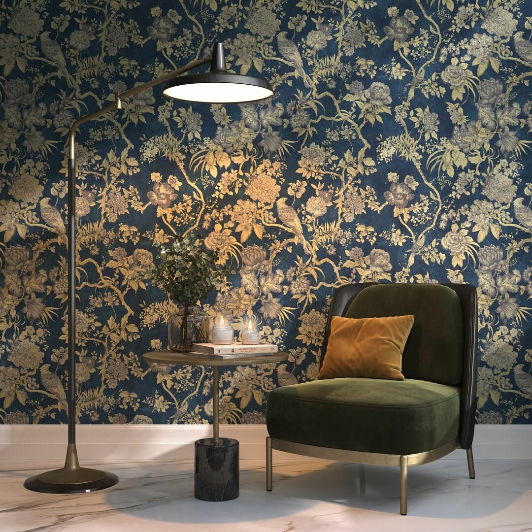 Обои Kerama Marazzi виниловые Азулежу мотив, синий