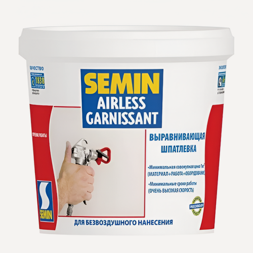 Изображение товара SEMIN AIRLESS Garnisant Выравнивающая шпатлевка 20 кг , белая