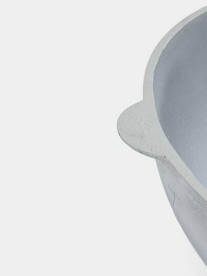 Казан алюминиевый, 10 литров, полусфера, лёгкий и прочный, для плова, супов и тушения — фото 1